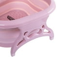 thumbnail image 4 of Lavabo de pies Baño de pies Bañera de remojo Pies Sole Masaje Relajación Plegable Rosado Colcomx Lavamanos plegable para pies, 4 of 5
