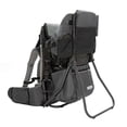 thumbnail image 1 of ClevrPlus Mochila portabebés Cross Country, gris, mochila de senderismo para niños pequeños con asiento cómodo, correas y cinturón ajustables, marco plegable, portabebés ligero de gran capacidad para, 1 of 5