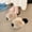 #267-Beige, variant on Women's Faux Fur Cross-Strap Slide Slippers with Thickened Flat Soft Sole for Fall and Winter Home and Casual Wear Comfortable Warm Plush Feel