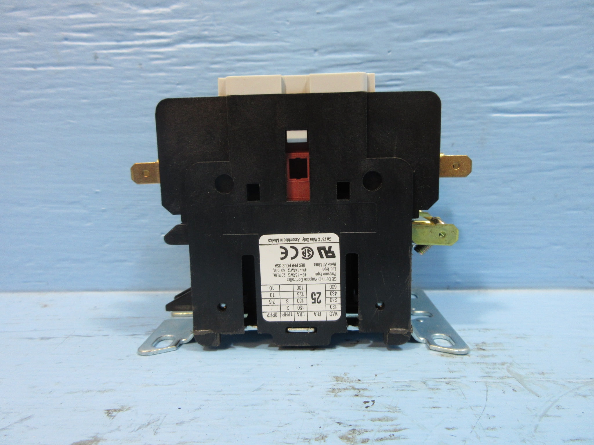 GE CONTACTOR CR453AB3AAA 600V 25A 35A/RES 10HP 120V COIL *WARRANTY INCLUDED* 