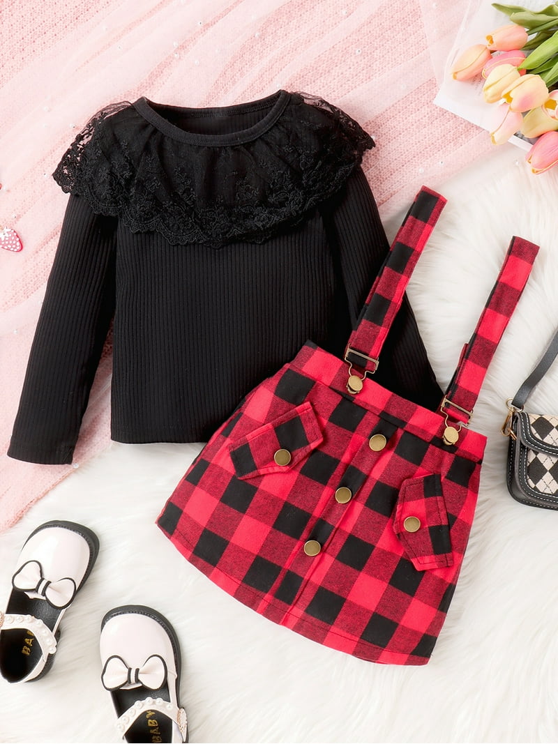 GXFC Little Girl Fall Outfits Set Clothes 4T 5T 6T 7T Kids Girl