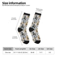 thumbnail image 2 of KLL Llama and Cactus1 Print Cool Socks Men's Women's Crew Socks Funny Crazy Novelty Stockings, 2 of 6