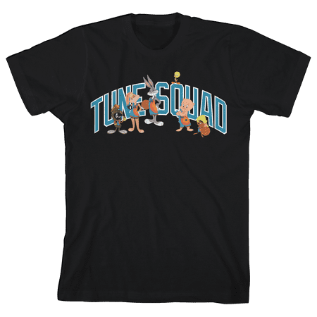 Space Jam 2: A New Legacy Tune Squad Youth Boy s Black Short Sleeve T-shirt-M