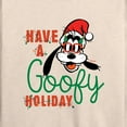 thumbnail image 3 of Disney - Have A Goofy Holiday - Women's Lightweight French Terry Long Sleeve Shirt, 3 of 5