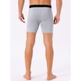 thumbnail image 3 of DARING DIVA Men's Lightweight Solid Color Soft Stretch Open-fly Boxer Briefs 36 Light Gray, 3 of 6