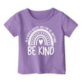 thumbnail image 4 of Utlike Girls T-Shirt Fashion Casual Breathable Printed T Shirt Size 2 Years-3 Years Purple, 4 of 4
