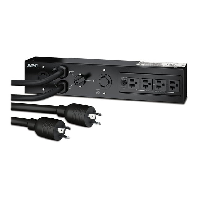 APC Service Bypass Panel - Unité de distribution d'Énergie (Montable en Rack) - AC 120 V - Entrée: NEMA L15-30 - Connecteurs de Sortie: 5 - Noir - pour P/N: SMT3000RM2UC, SMX3000LVNCUS, SMX3000RMLVUS, SMX3000RMLVUS, Smx3krmncus, SRTL3KRM1UC