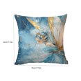 thumbnail image 2 of QISIWOLE Christmas Fairy Cushion Cover, Blue Fairy Print Pillowcase, 18 x 18 in Polyester Pillow Cover, for Sofa Couch Bedroom and Christmas Decor, 2 of 7