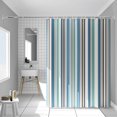 thumbnail image 1 of Waterproof shower curtain romantic stripes single curtain without rod width 180*height 200 (with hanging ring), 1 of 1