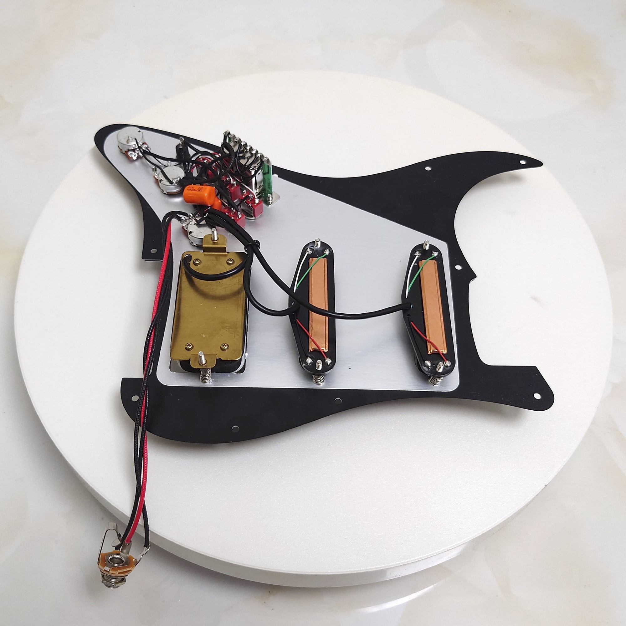 SSH Prewired Loaded Pickguard, with Single coil & Humbucker Pickup, for Fender Strat Guitar