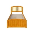 thumbnail image 6 of Richmond Twin Platform Bed with Matching Foot Board with 2 Urban Bed Drawers in Caramel, 6 of 7