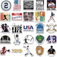 thumbnail image 2 of 52Pcs Baseball Sports Themes Waterproof Stickers for Water Bottle Cup Laptop Bike Skateboard Luggage Box Vinyl Graffiti Patches BRJHSL, 2 of 4
