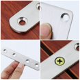 thumbnail image 1 of Código de ángulo de pieza recta de acero inoxidable, conector de muebles plano y recto de múltiples especificaciones, código de ángulo de una palabra, 1 of 4