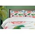 thumbnail image 4 of Ambesonne Floral Duvet Cover Sets, Bouquet Set with Rose, 2-Queen, Pink and Green, 4 of 7