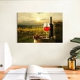 thumbnail image 3 of Elephant Stock Sonoma Vineyard Red Wine Wall Art - Horizontal Canvas Wall Art - Living Room Wall Decor - Food And Drink Canvas - Black And Red Decor - 12" x 8", 3 of 8
