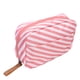 thumbnail image 1 of Bolsa de maquillaje impermeable, multifunción, portátil, con cremallera, para artículos de aseo personal, neceser de viaje, talla L (rayas rosas), 1 of 6