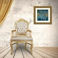 thumbnail image 3 of Lavoie, Tina 20x20 Gold Ornate Wood Framed with Double Matting Museum Art Print Titled - Teal Garden Summer, 3 of 4