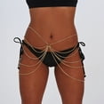 thumbnail image 4 of Sexy Multi-Layered Waist Body Chains Fashion Belly Hip Skirts Tassel Waist Chains Summer Beach Party Body Accessories gold, 4 of 5