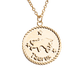 thumbnail image 1 of Collar para Mujer de Horóscopo LuckyLy, Acero Inoxidable con Baño de Oro 18k y Dije de Signo Zodiacal, Modelo Astra dorado UNITALLA, 1 of 8