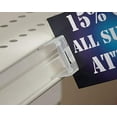 thumbnail image 2 of Gondola Shelving Ticket Channel Sign Holder, Clip on Sign Clip Grip for Shelf C-Channel - 100 Pack, 2 of 4