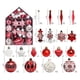 thumbnail image 3 of Juego de adornos de bolas de Navidad, decoración navideña para árbol, paquete de regalo de bolas de Navidad pintadas, 73 Uds., 3 of 5