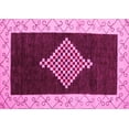 thumbnail image 1 of Ahgly Company Indoor Rectangle Abstract Pink Modern Area Rugs, 3' x 5', 1 of 4