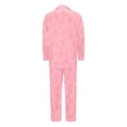 thumbnail image 4 of WOYY Christmas Family Matching Pajamas Long Sleeve Silk Nightwear Holiday Sleepwear 2Pcs Set(Dad's), 4 of 4