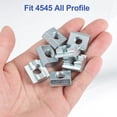 thumbnail image 4 of Uxcell Sliding T Nuts, Hammer Head Fastener Nut Thread t Slide Drop in Nuts for European Standard Aluminum Extrusion M10, 4 of 7