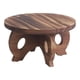 thumbnail image 1 of Soporte redondo para plantas de madera, soporte para macetas, soporte para macetas, presentación Marrón, 1 of 9