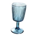 thumbnail image 2 of Copa de de champán Vaso de licor Copa de bebida Copa de licor de vino Relieve Textura de hoja Retro para inauguración de la casa Navidad Azul, 2 of 7
