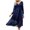 Navy, variant on qolati Women's Dresses 2023 Casual Fall Wrap Long Sleeve Swiss-Dot Midi Dress Tie Waist Ruffle Hem Flowy Dress