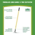 thumbnail image 4 of Expert Gardener Fiberglass Cultivator yellow, 53.15" Handle Length, 4 of 12