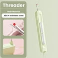 thumbnail image 4 of HLONK 2Pcs  Plug-in Needle Threader  2 in 1 Needle Threader Seam Ripper  Stretchable Remover Needle Threading Tool for Hand Sewing Knitting Craft Quilting Supplies, 4 of 9