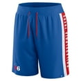 thumbnail image 2 of Men's Fanatics Royal Philadelphia 76ers Big & Tall Referee Iconic Mesh Shorts, 2 of 3