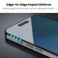 thumbnail image 5 of MyBat Pro Privacy Full Coverage Tempered Glass Screen Protector (3-pack) for Apple iPhone 16 / 15 (6.1) / 15 Pro (6.1) / 14 Pro (6.1) - Black, 5 of 9