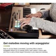 مفتاح إطلاق الابتكار 37 [mk3]: وحدة تحكم لوحة مفاتيح Midi المتكاملة - باللون الأسود