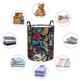 thumbnail image 6 of XMXT Collapsible Laundry Basket, Kull Snake Flower Waterproof Laundry Hamper, 40L Multicolor, 6 of 8