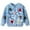Blue, variant on Bobifish Big Girls Light Blue Crew Neck Sweater Multi-Color Flower Applique Long Sleeve Sweaters Knitted Soft Cute Casual Kids Daily Pullover Top