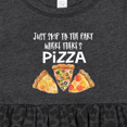thumbnail image 4 of Inktastic Just Skip to the Part Where There's Pizza Girls Baby Dress, 4 of 5