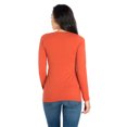 thumbnail image 3 of Women's Solid Long Sleeve Scoop Neck Top, 3 of 3
