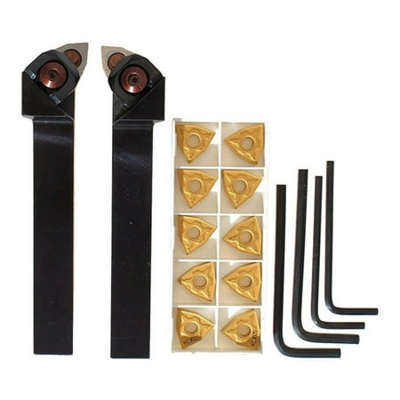 

2Pack CNC Metal Lathe Turning Tools Holder Bit Set with Carbide Inserts