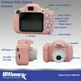 thumbnail image 2 of Ultimaxx Essential Kidâs Digital Camera Bundle (Pink) - Includes: 32GB microSD Card, High-Speed Memory Card Reader & More (6pc Bundle), 2 of 8
