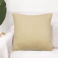 thumbnail image 2 of Unique Bargains 80/20 Viscose Velvet Soft Throw Pillowcases, Square 18" x 18", Nude, 2 of 6