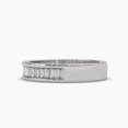 thumbnail image 2 of 18k Baguette Moissanite Channel Set Promise Ring, 2 of 6
