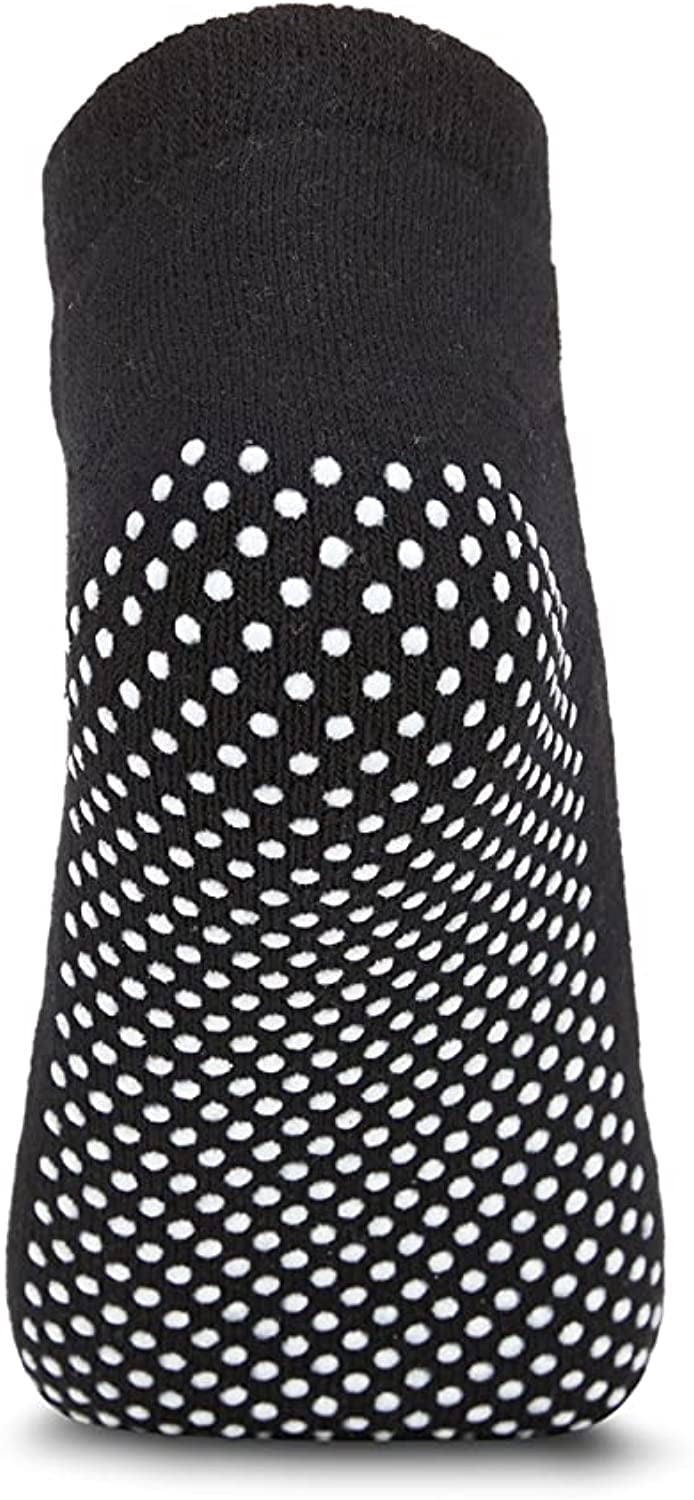 Yacht & Smith Women's Non Slip No-Skid Socks with Grips, 97% Cotton, For Hospital, Yoga, Pilates, Barre, Grippy Ankle Sock