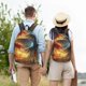 thumbnail image 4 of Fotbe Red And Blue Fire Dragon B Mochila de Lona con Estampado, Mochila Duradera, Mochila Versátil de Alta Calidad, Mochila Compacta Vintage-Medium, 4 of 5