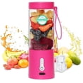 thumbnail image 2 of Portable Blender, USB Electric Blender, Mini Portable Blender for Shakes and Smoothies Juices, 530ml Ideal for Mixing, Pink, 2 of 4