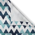 thumbnail image 6 of Ambesonne Blue and White Valance & Curtain, Modern Zig Zag, 55"x30", Pale Blue Dark Blue, 6 of 6