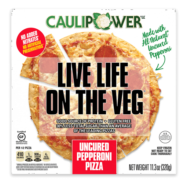 CAULIPOWER Pepperoni Cauliflower Crust Pizza, 11.3 oz (Frozen)