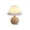 Beige, variant on Eolstice Rattan Table Lamp, Pleated Woven Ball Bedside Lamp, Umbrella Shaped LED Night Light, Creative Ambient Lighting for Bedroom Living Room Home Decor,Beige